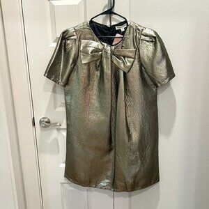 Vine & Love Metallic Gold Dress